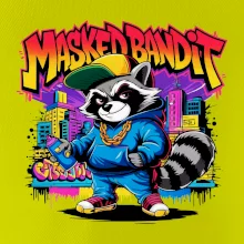 Mýval - masked bandit graffiti