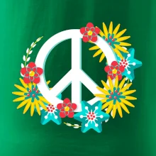 Peace symbol abstraktný