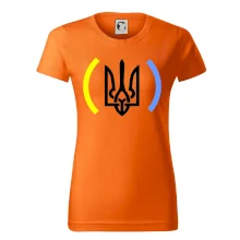 Ukrajina trojzubec s farbami Ukrajina trojzubec s farbami