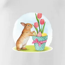 Veľkonočný zajačik tulipány Veľkonočný zajačik tulipány