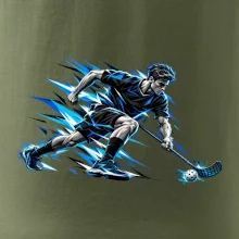 Florbalový sprint v modrých blescích