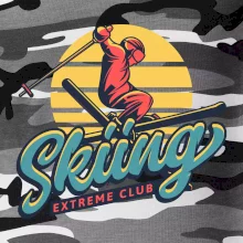 Skiing winter extreme cup