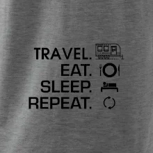 Eat sleep travel - Veľký príves Eat sleep travel - Veľký príves