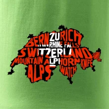 Mapy - názvy miest - Švajčiarsko