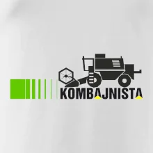 Kombajnista zelená a žltá Kombajnista zelená a žltá