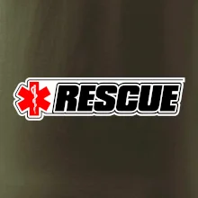 Záchranár rescue kríž červený