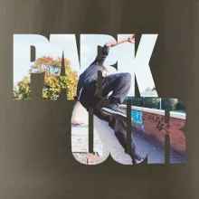 Parkour nápis v meste