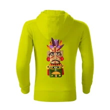 Mayová maska s perím