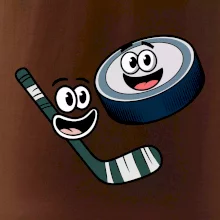 Parové tričko - Puk a hokejka