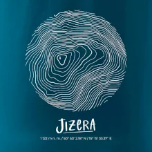 Jizera - vrstevnice v kruhu