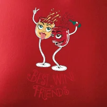 Best wine friends dancing (Pecka design)