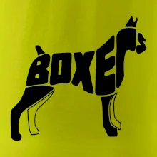 Boxer nápis v tele