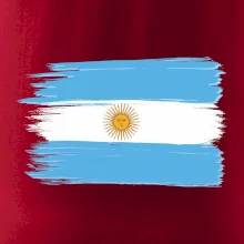 Argentína vlajka kreslená štetkou