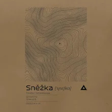 Snežka - vrstevnice v obdĺžniku