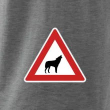 Dopravná značka - Pozor vlk