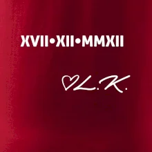 Dátum výročia a iniciály