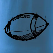 Americký futbal lopta skica