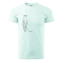 Surikata čierna kresba