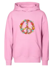 Peace symbol červené kvety