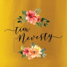 Tím nevesty štvorec oranžový