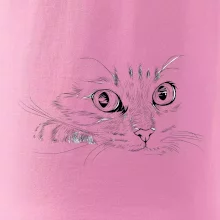 Mačka tvár kresba Mačka tvár kresba