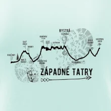 Profil kopca Západné Tatry Profil kopca Západné Tatry