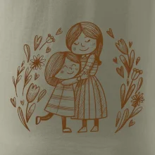 Matka a dcéra v objatí