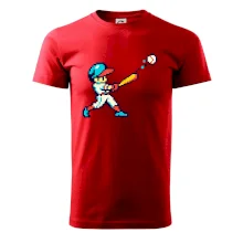Baseballový hráč pixel art