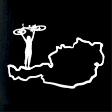 Cyklistka - Mapa Rakúska