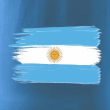 Argentína vlajka kreslená štetkou