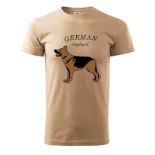 Nemecký ovčiak - hnedý s nápisom Nemecký ovčiak - hnedý s nápisom