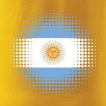 Argentína vlajka bodkovaná