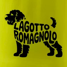 Lagotto romagnolo nápis v tele