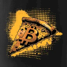 Bitcoin oranžová pizza