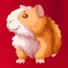 Morča - kreslené, bielo oranžové