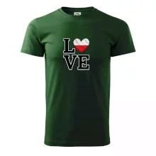 Love Poľská vlajka Love Poľská vlajka