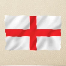 Anglická vlajka vejúca