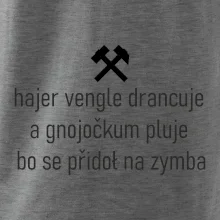 Hajer vengle drancuje a gnojočkum pluje bo se přidoł na zymba