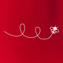 Dráha letu včely - slučka