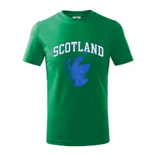 Scotland nápis s mapou