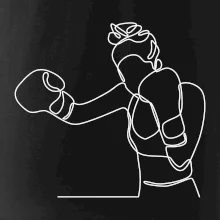 Žena boxerka jedným ťahom Žena boxerka jedným ťahom