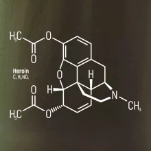 Molekulárna štruktúra Heroín