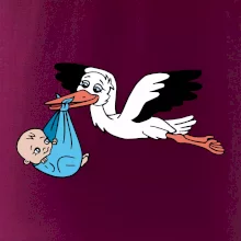 Bocian a bábätko - chlapec (Hana-creative)