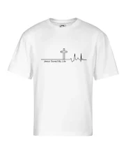 Jesus Saved My Life kríž ekg