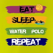 Eat sleep watter polo farebné