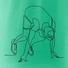 Bežec na štarte jedným ťahom