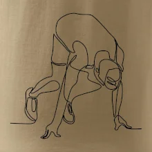 Bežec na štarte jedným ťahom Bežec na štarte jedným ťahom