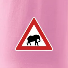 Dopravná značka - Pozor slon