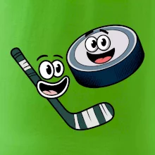 Parové tričko - Puk a hokejka