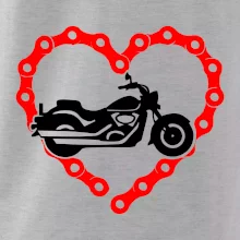 Moto srdce reťaz - chopper